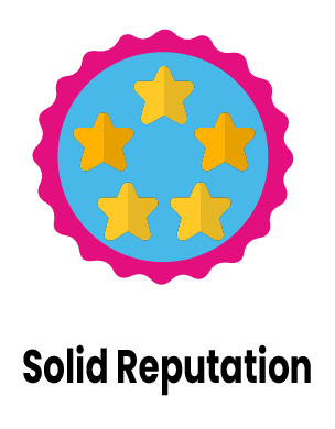Our solid reputation icon